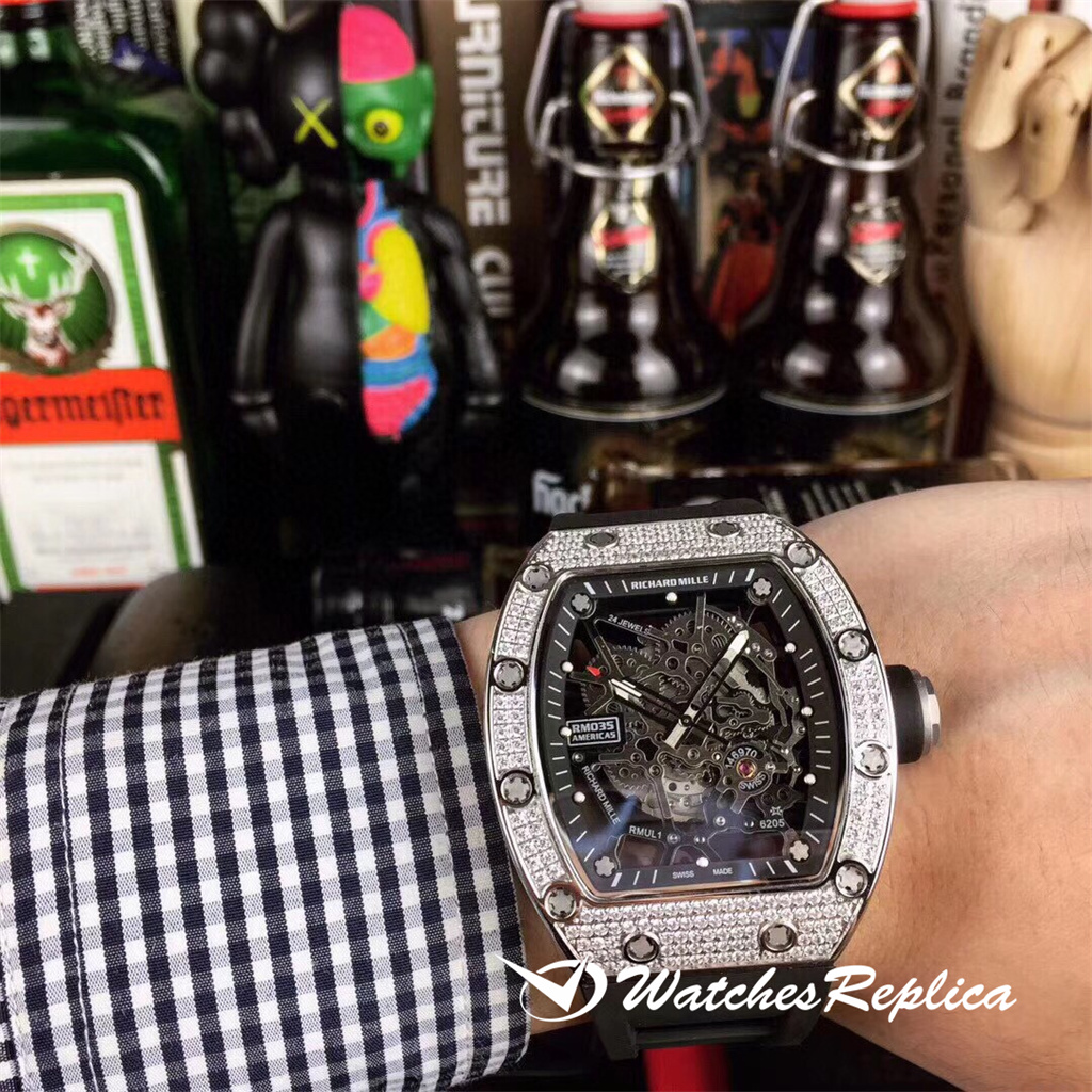 Mejor Richard Mille El R plicas Relojes RM035 America5 m s fuerte