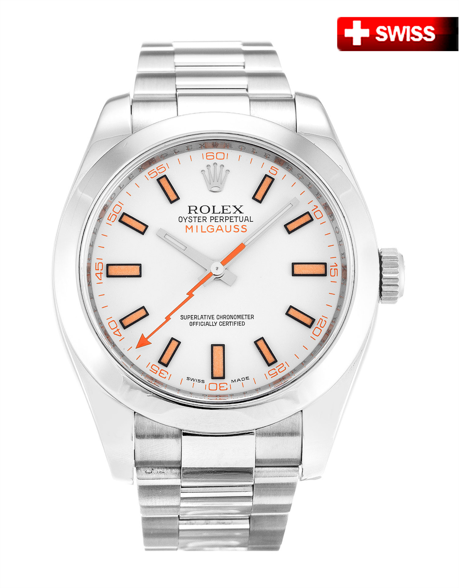 R plica suiza Rolex Milgauss 116400 40MM Replicas De Relojes